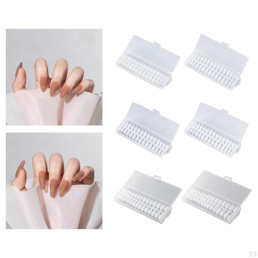 240 Pieces Clear Fake Nails Artificial French Tips for Party Stage performance DIY