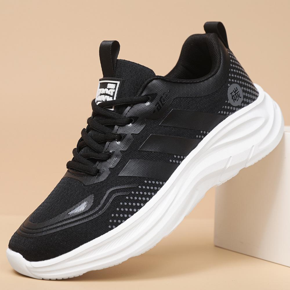 New sports shoes lightweight couple running shoes comfortable soft sole mesh breathable running shoes