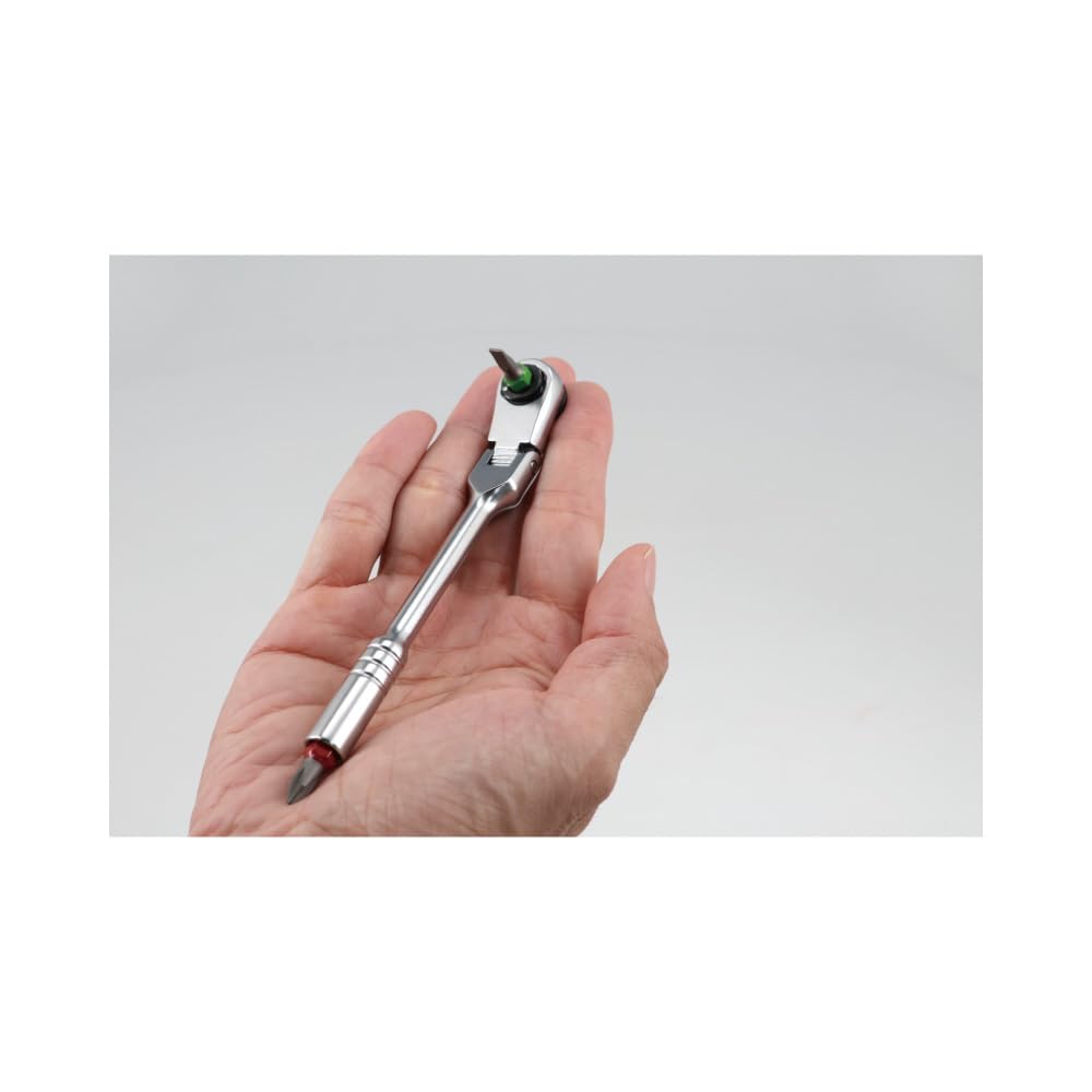 SIGNET Mini Ratchet Flex Head 22074 Set, 60-Gear, Type, Blue,