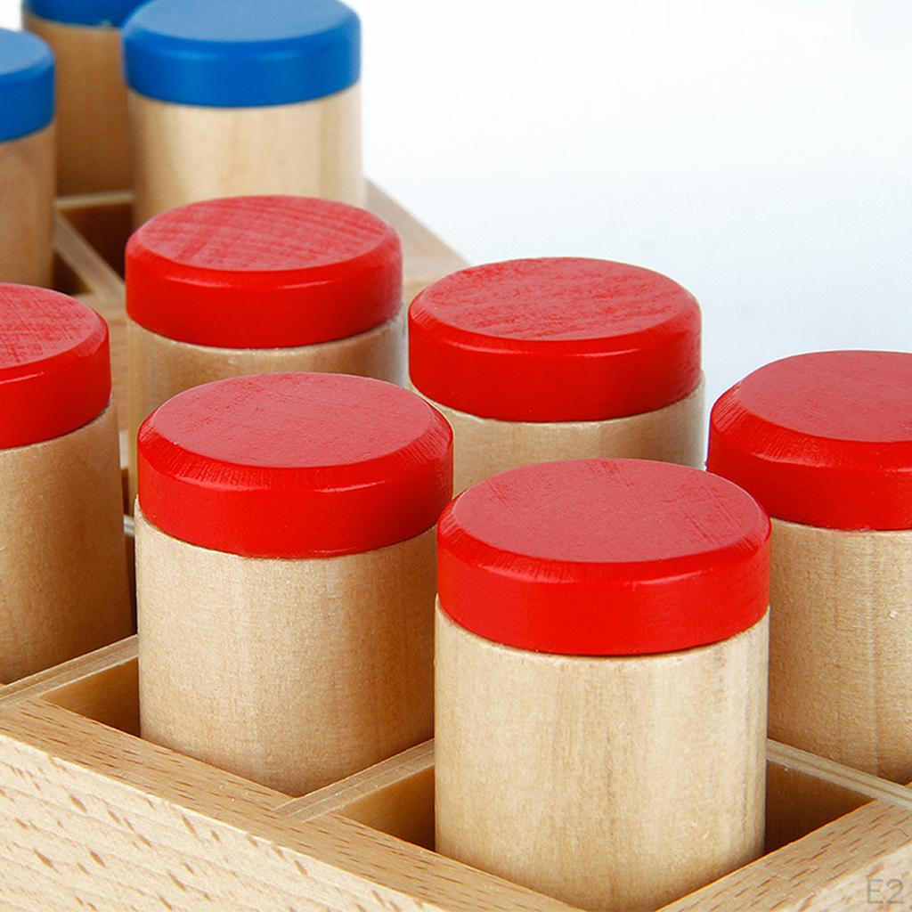 Montessori Sensorial Material Toy - Sound Cylinder Box Set Wooden children kids Early Learning