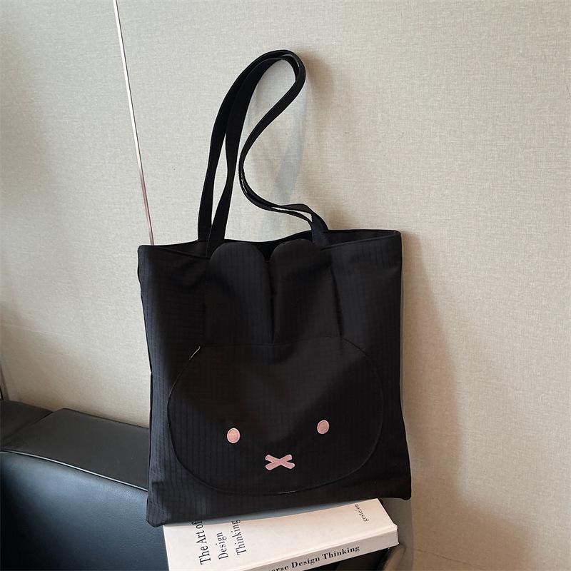 Large Capacity Miffy Tote Bag for Women - Versatile Plaid Commuter, Handbag, Shoulder Bag.