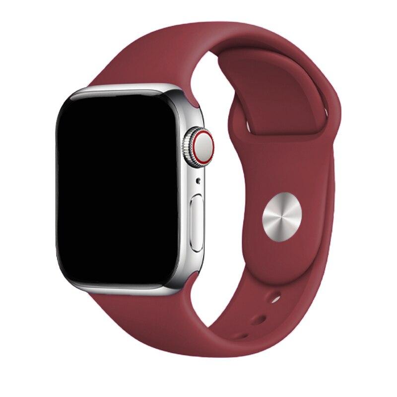 Silikonový řemínek pro řemínek Apple Watch 44 mm 49 mm 45 mm 41 mm 40 mm 42 mm 38 mm náramek iwatch série 9 7 se 3 4 5 6 8 Pásek Ultra2