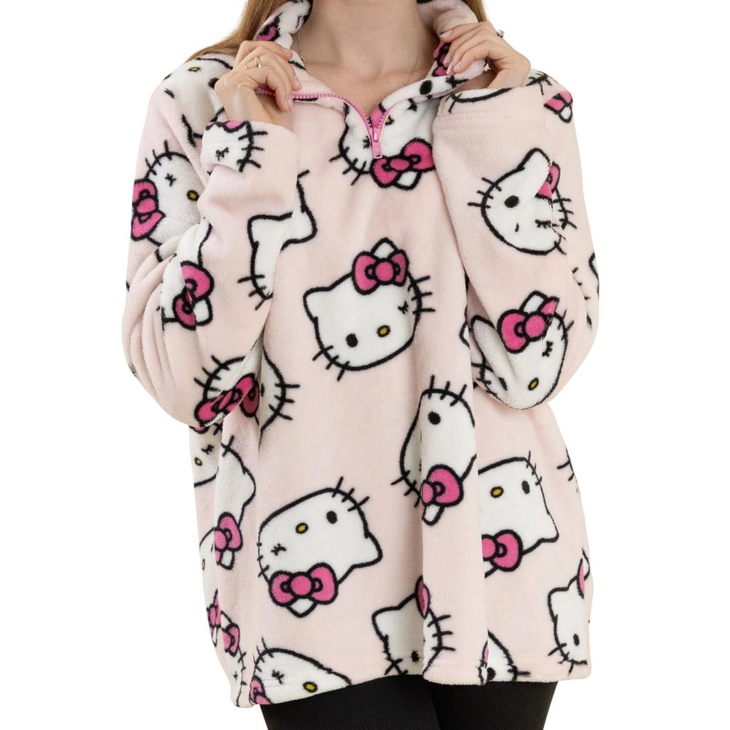 Hello Kitty Womens/Ladies Faces Jumper