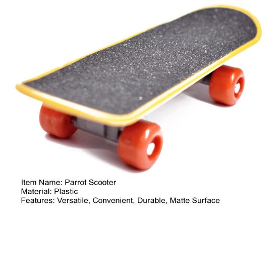 Trotinet papagal cu suprafață mată Mini skateboard jucărie pentru papagal jucărie flexibilă pentru antrenament păsări cu roată pentru papagali, perusi