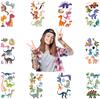 10 Blatt Dinosaurier Tattoo Aufkleber Glitzer Material Cartoon Party Langanhaltend Wasserdicht Temporäre Tattoo Aufkleber