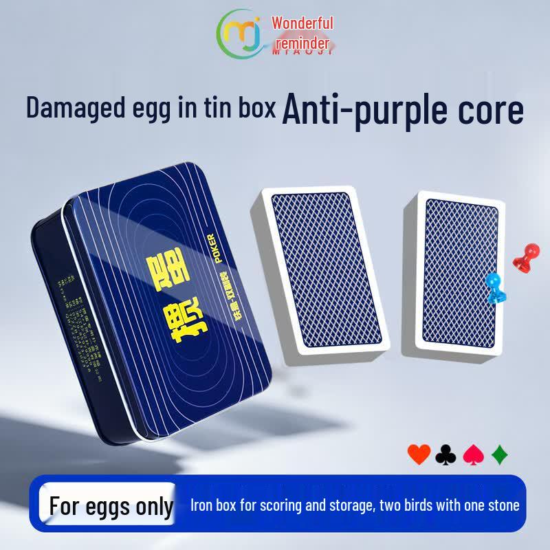 Muhe Guan Dan Playing Cards - Set of 2 with Iron Box
