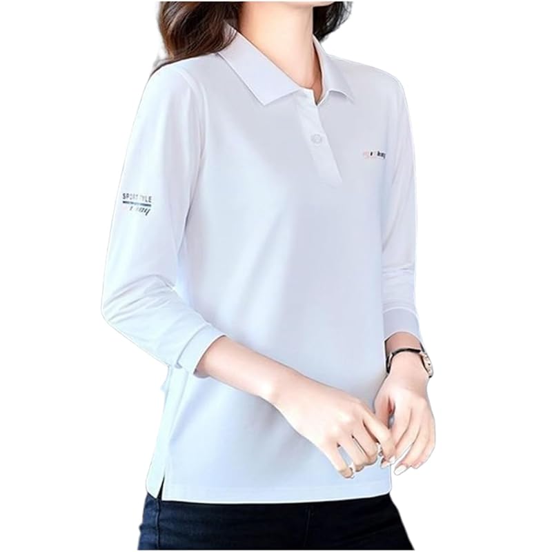 

[M-Thing] polo shirt long sleeve tops with collar breathable sports golf wear Relaxing ladies spring summer autumn elasticity With logo Thin cute