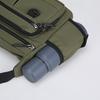 Multi-Zipper Pocket Men Shoulder Crossbody Bag with Bottler Holder Large Space Casual Messenger Bag for Outdoor Daily Use