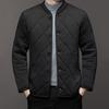 Autumn Winter Solid Color Cotton Jacket Stand Collar Long Sleeve Quilted Padded Thickened