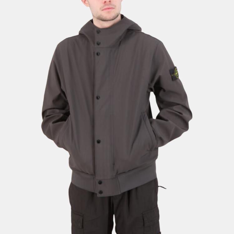 STONE ISLAND Logo Patch Hooded Jacket K1S154100090S0A22-V0065