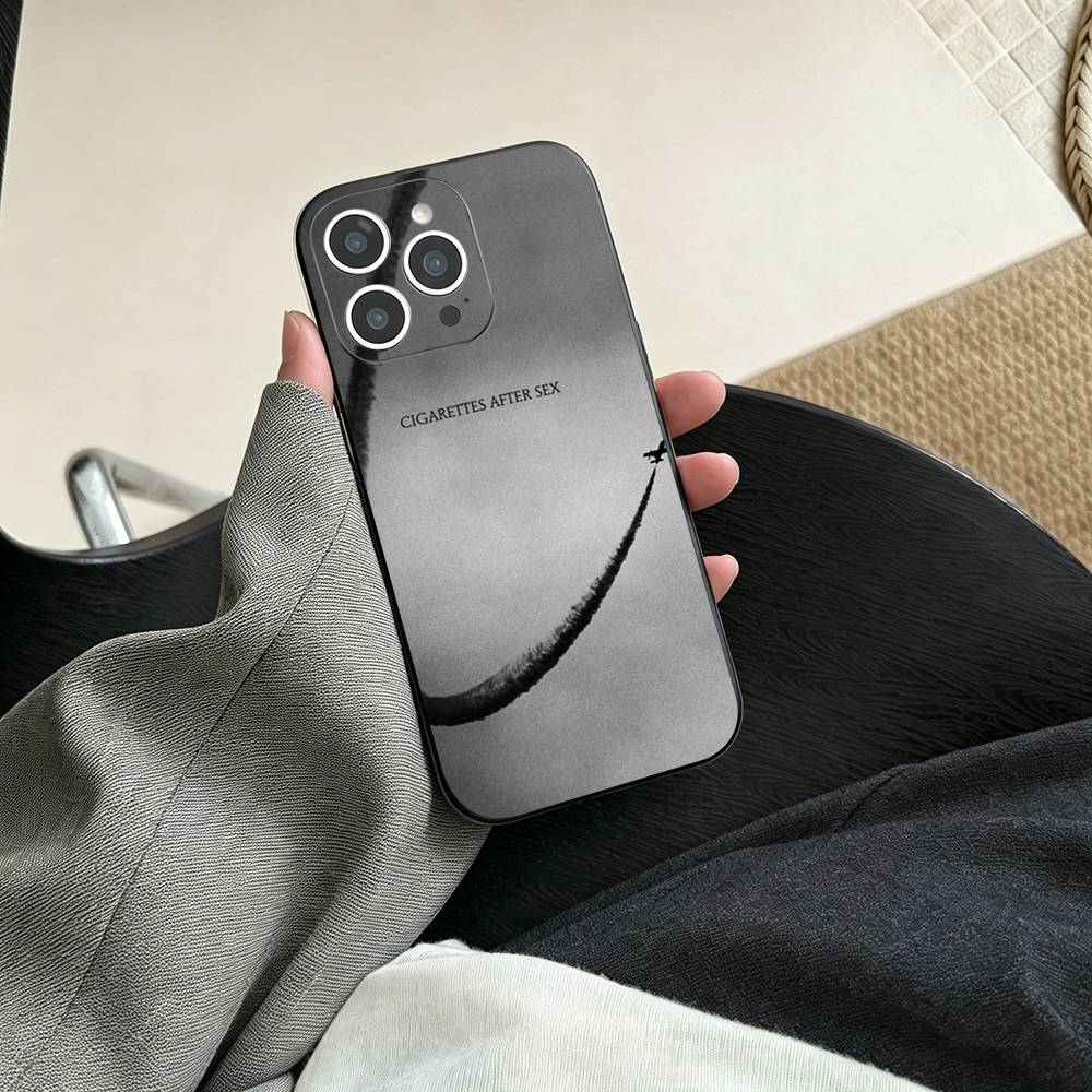C-Cigarettes A-After Sex B-Band Phone Case For iPhone 17, 16,15,14,13,12,11 Plus,Pro Max, Others Soft Black Cover