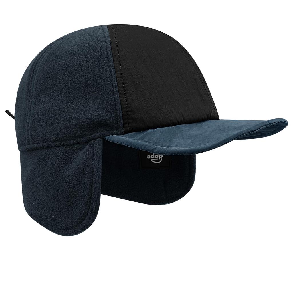Croogo Flight Cap with Ear Warm Winter Hat for Snow and Outdoor Activities Flaps, Commuting, Shoveling, Snowboarding, Skiing, (G-APL1-Navy Blue)