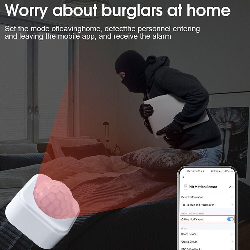 Advanced PIR Motion Sensor Remote Conrtol Smart Presence Sensor  Security Alarm