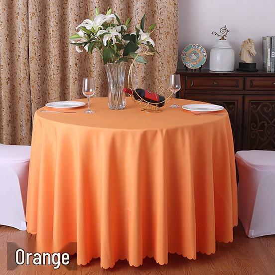 Runde rote Polyester-Tischdecke für Hochzeiten, Essen, Bankette, Hotel- und Restaurantgebrauch
