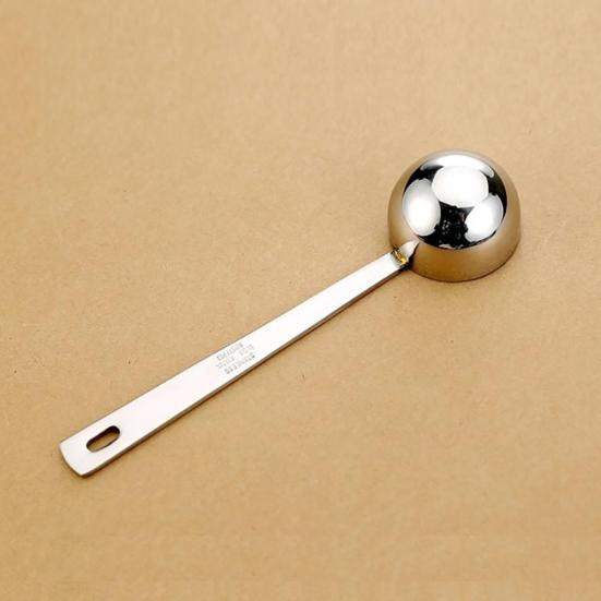 1Pc Stainless Steel Measuring Spoon Tea Coffee Powder Measure Cooking Scoop