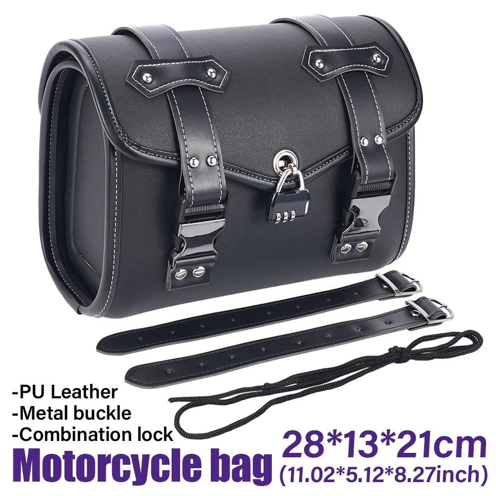 

Waterproof Motorcycle SaddleBag With password lock Antithef Black Universal Large Capacity Storage Tool For Harley Yamaha Suzuki чорний