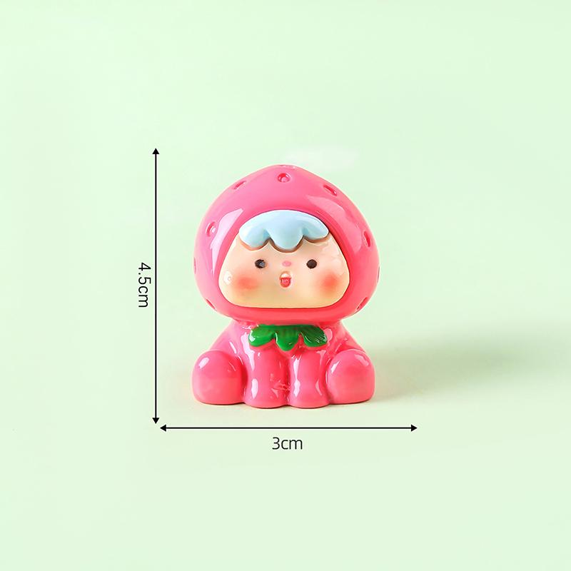 

1 шт. Мини-светящаяся кукла-фрукт, домашний декор, ландшафтный дизайн, поделки из смолы, светящиеся миниатюры для садовых аквариумов, украшения, украшения