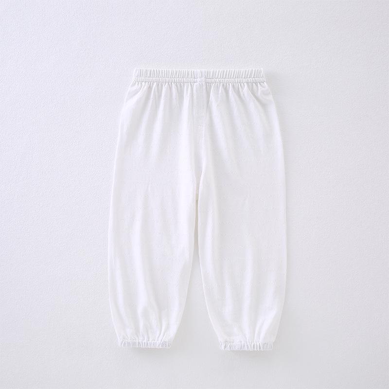 

Охлаждающие брюки от комаров для малышей - Тонкие, дышащие, летние пижамы для мальчиков и девочек 120 cm белый