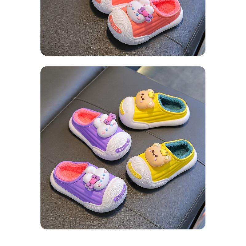 Children's Cotton Slippers   Winter Indoor Bottom Plush