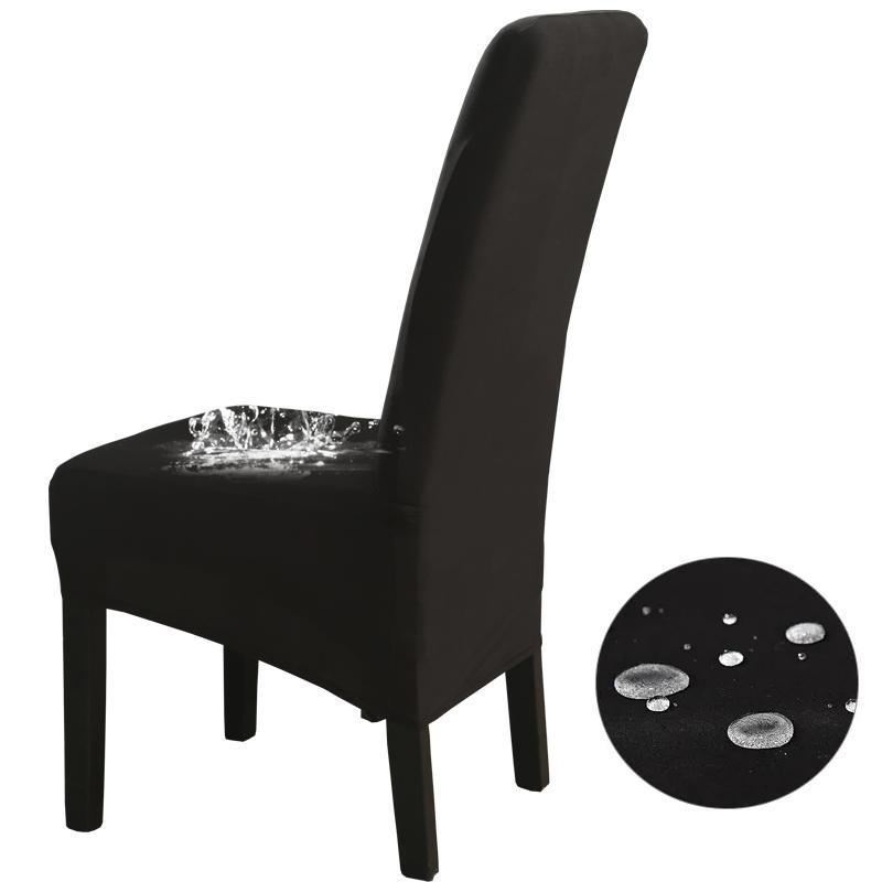 Waterproof High Back(60-75cm), XL Size Solid Chair Covers Stretch for Dining Room Wedding Party Home Decor Case Chair Protector