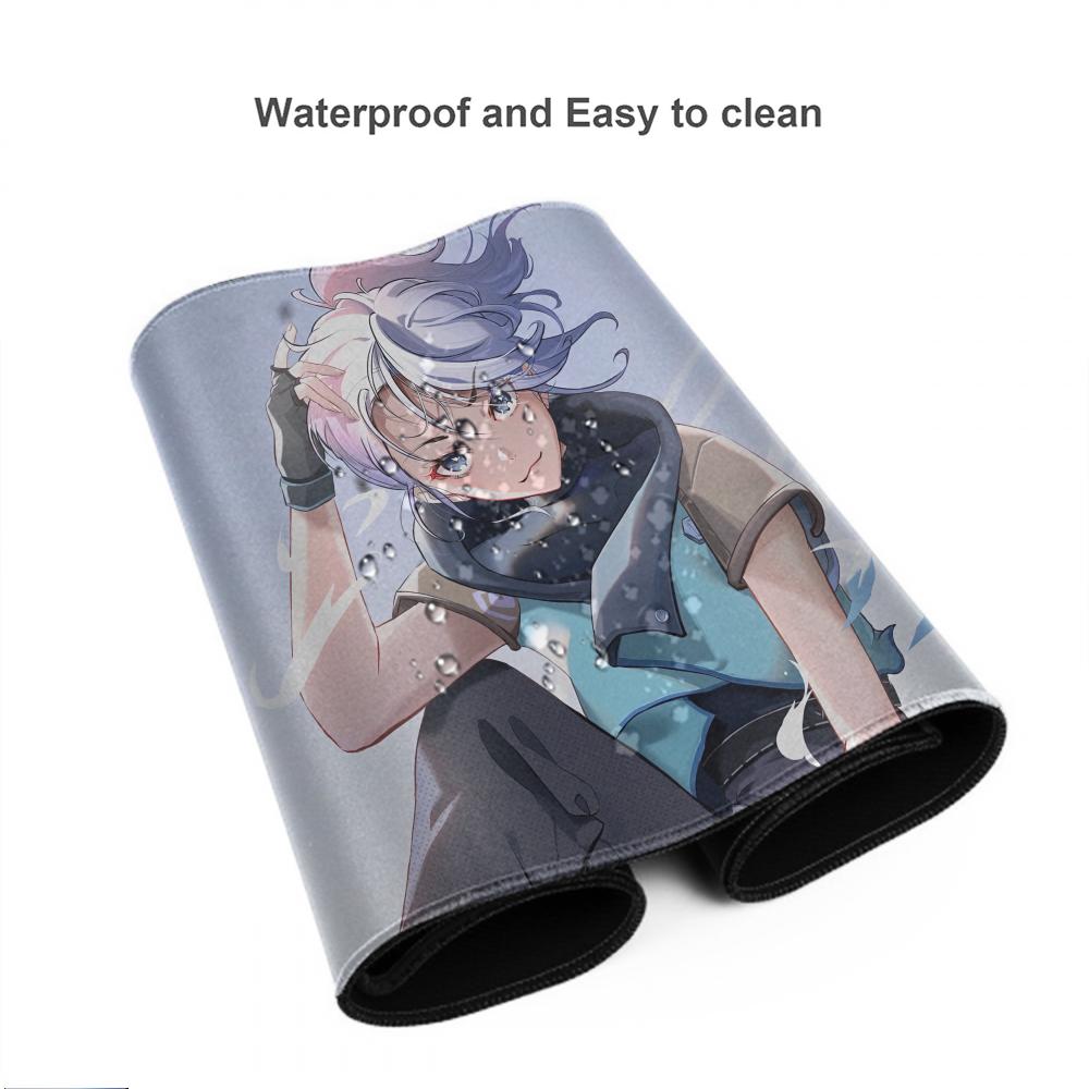 Heet Spel Valorant Jett Muismat XXL Gaming Accessoires Kantoor Gamer Toetsenbord Bureau Mat Antislip Laptop Grote rubberen Muismat