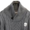 HYDROGEN Long sleeve sweater S gray Knit cable Men's Used