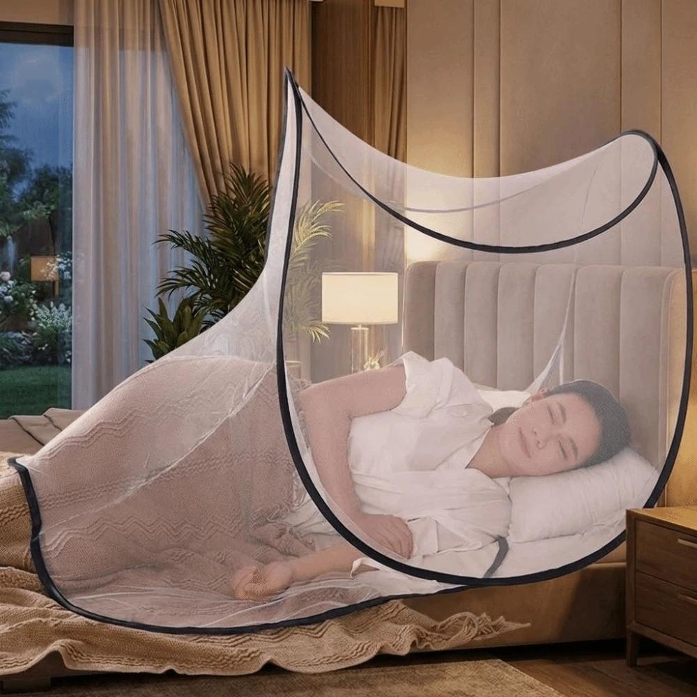Foldable Mosquito-Proof Net Adjustable Mesh Sleeping Net Mosquito Bar Frame Business Trips
