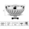SIFAR Stainless Steel Double-Layer Insulated Soup Bowls