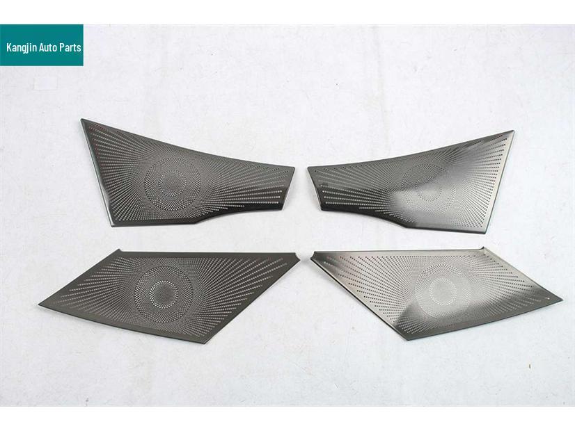 Compatible with Porsche Panamera: Black Titanium Stainless Steel Interior Speaker Grille