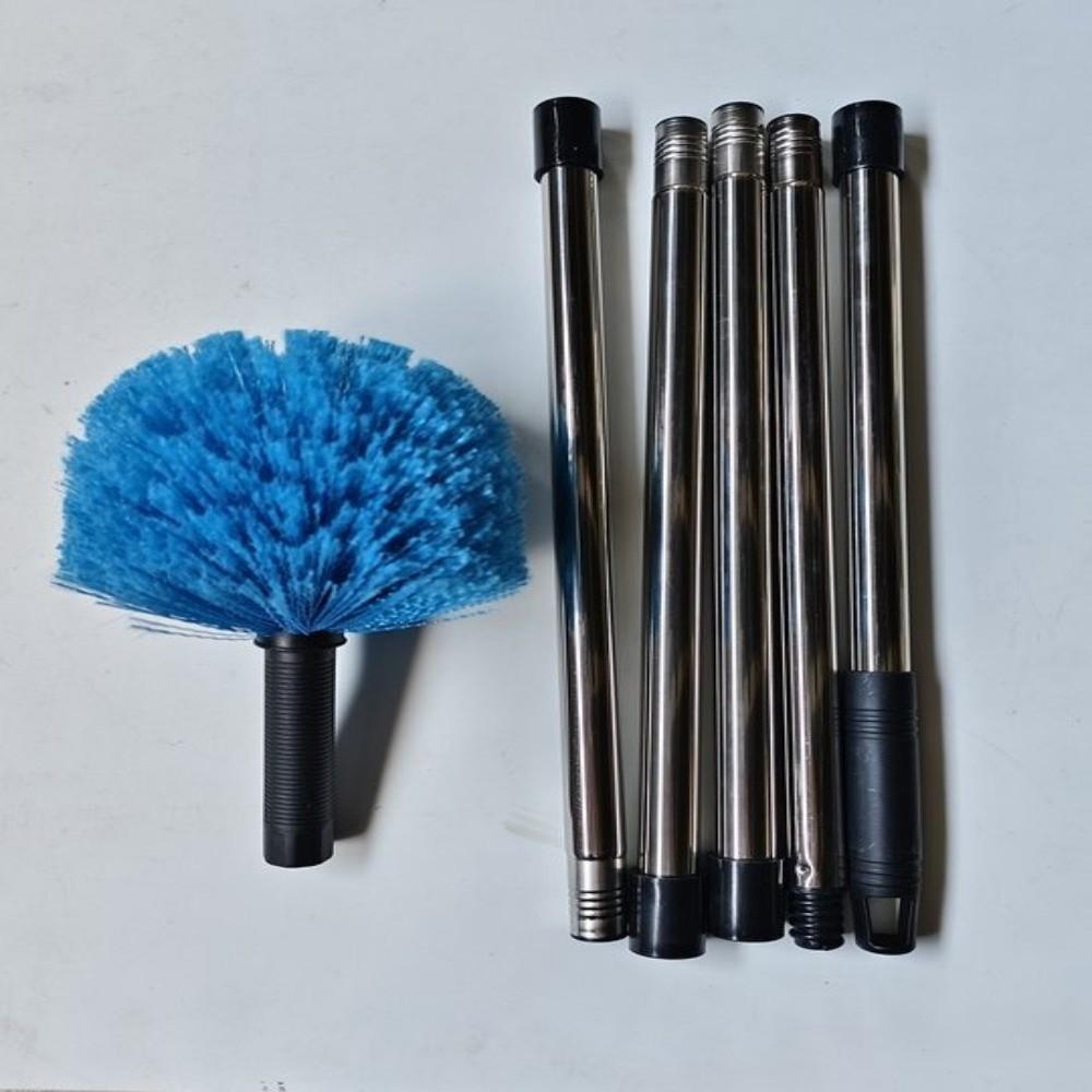 Plastic Ceiling Duster High Areas Cobweb Duster Practical Round Head Brush Fan Cleaning