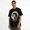 Brotherhood Skull Biker Graphic Tee Cool Motorcycle Rider Print T-Shirt Pure cotton T-shirt