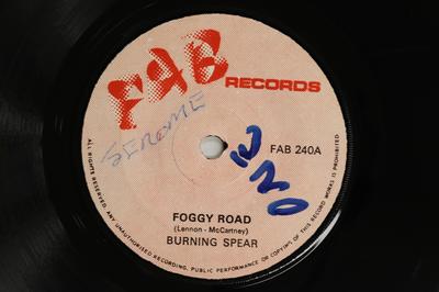 7inch Record BURNING SPEAR  Foggy Road  Version FAB240 FAB 1974 UK Reggae Ska  Dub Used