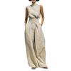 Women's Two-piece Sleeveless Trousers Casual Suit Women