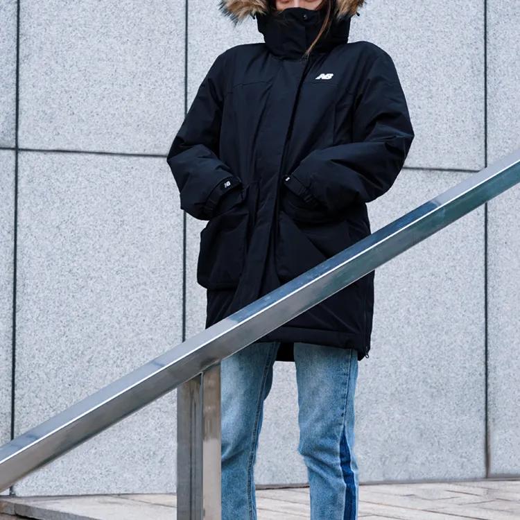 New Balance Down Jackets Women's Hooded Moderate (Unisex) Down Jackets NP943022 BK