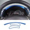 Blue Carbon Fiber Central Control Dashboard Trim Sticker For Corvette C6 2005-13