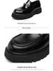 2024 Men's Large Size Heightening Leather Loafers - Youth Big Toe, Thick Sole
