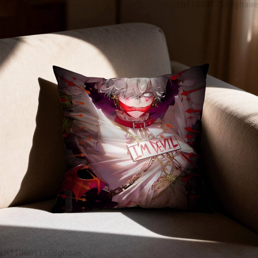 What In HELL Is Bad  Pillow Case Anti-dustmite Pillowcase Invisible Zipper Silky Short Plush Sofa Cushion Cover