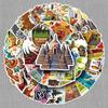 50 Indonesian Outdoor Scenery Waterproof Stickers