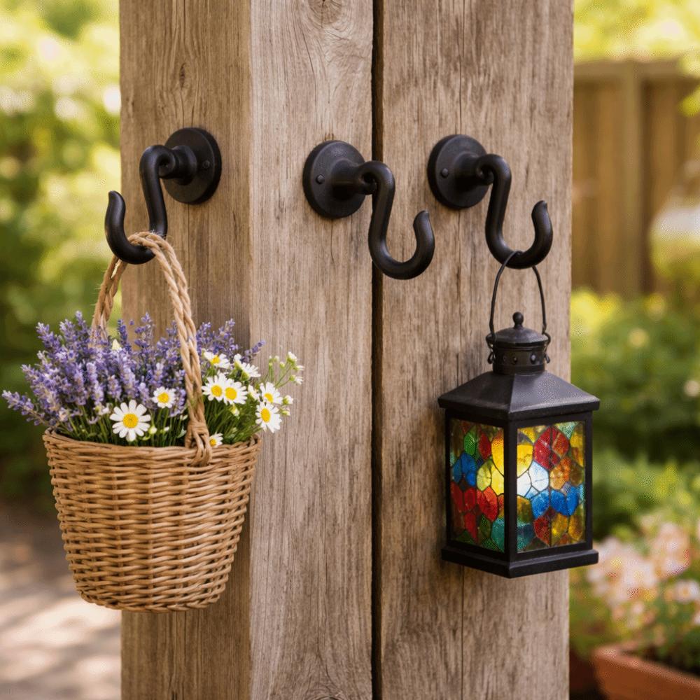 Dekorativní litinové nástěnné háčky Retro styl Zahradnické háčky Zahradní dekorace