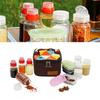 10Pcs Seasoning Bottle Set Outdoor Portable BBQ Sualt Pepper Powder Picnic Spice Box 1 Set