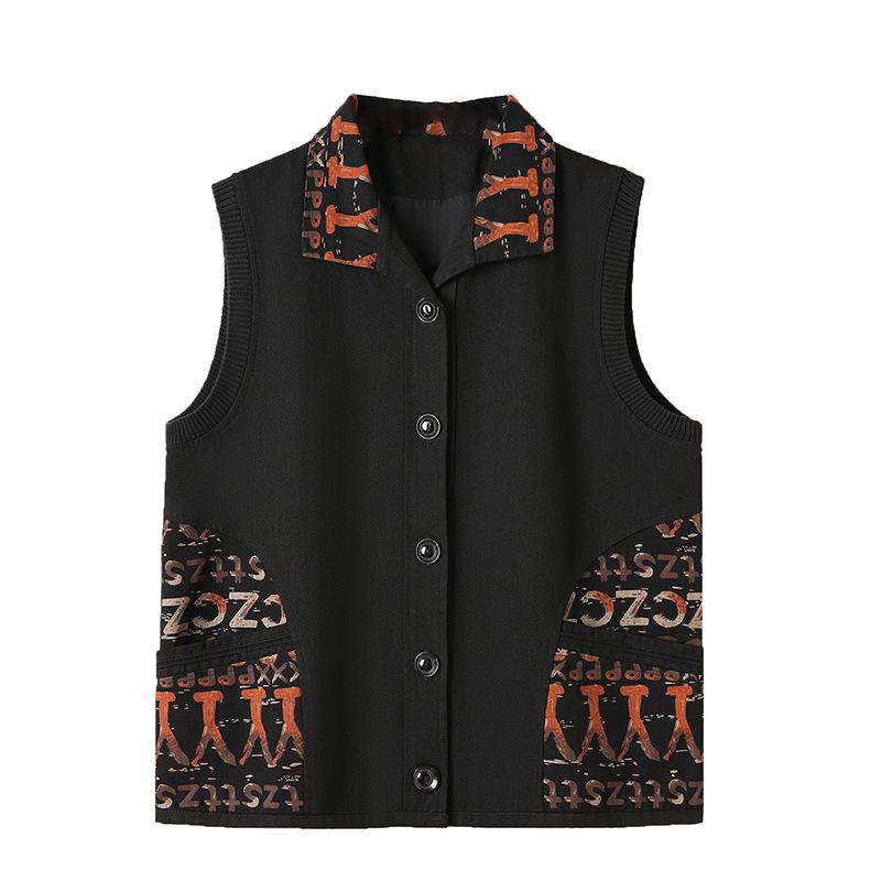 Chaleco de Otoño de Talla Grande para Mujeres de Mediana Edad - Elegante Ropa Exterior sin Mangas para Mujer