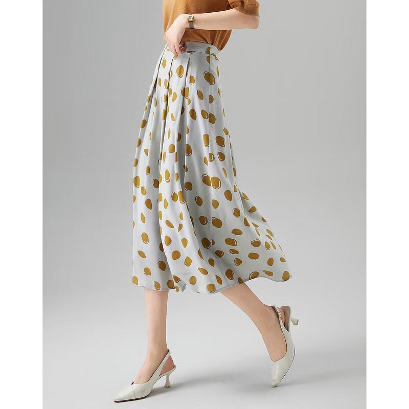 Demana Urban Pleated A-Line Midi Skirt