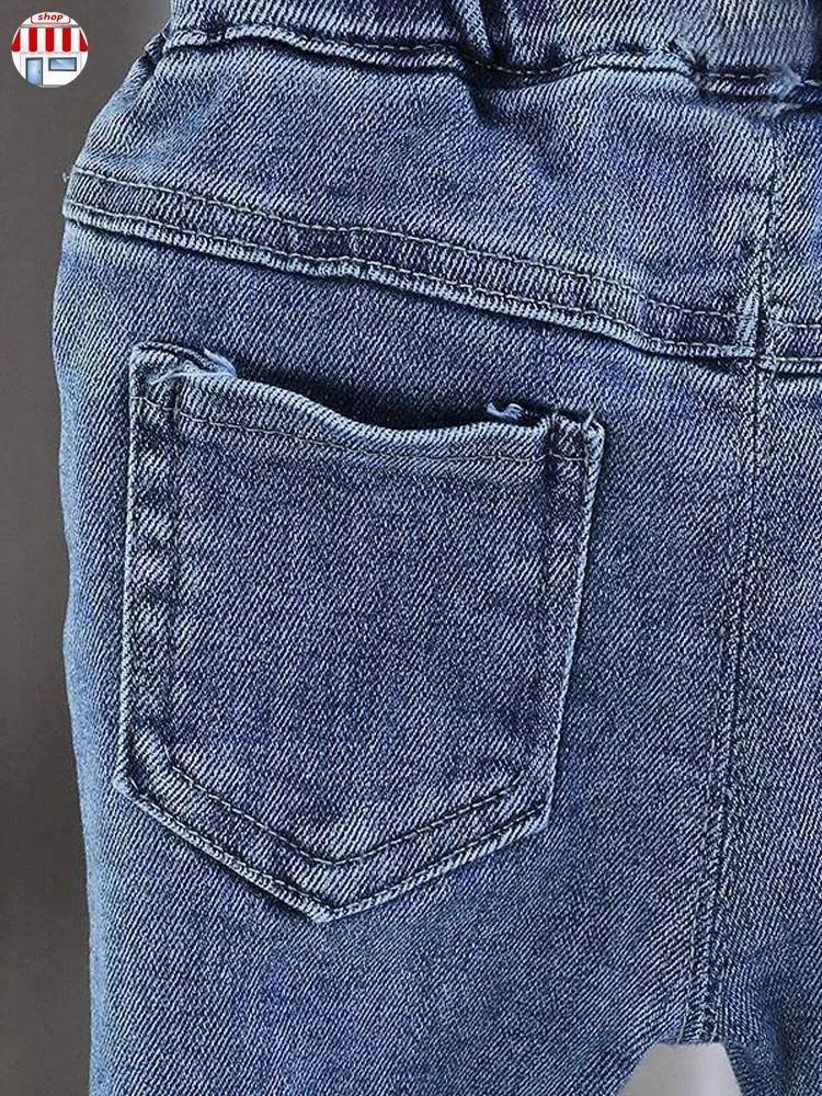 Girls' Embroidered Cartoon Jeans - Stylish Pants