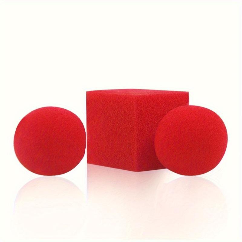 3pcs Beginner Magic Sponge Set, Transforming Square Round Balls for Party Tricks, Table Game, Gag Props, Interactive Fun