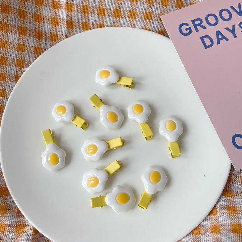 Lovely Chic Korea Egg Sweet Yellow Hairpin Hair Clip Hair Grip Barrettes Hairpin Hair Accessories For Women