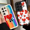 Phone Case for Samsung Galaxy S26 S25 Ultra S24 FE Bad Bunny Heart Shell S23 Plus S22 + S21 S20 5G Soft Silicone Funda