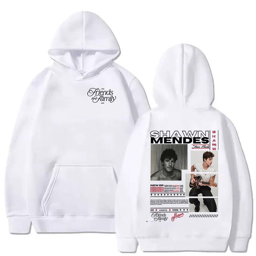 Rapper Shawn Mendes Tour 2025 Album Graphic Hooded Men's Vintage Oversized Pullover Sweatshirt Hip Hop Gothic Hoodies Streetwear