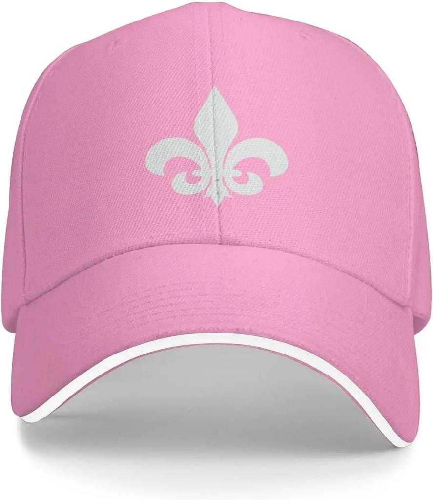 Unisex Fleur De Lis Baseball Cap Dad Hat Sport Cap Classic Sandwich Caps