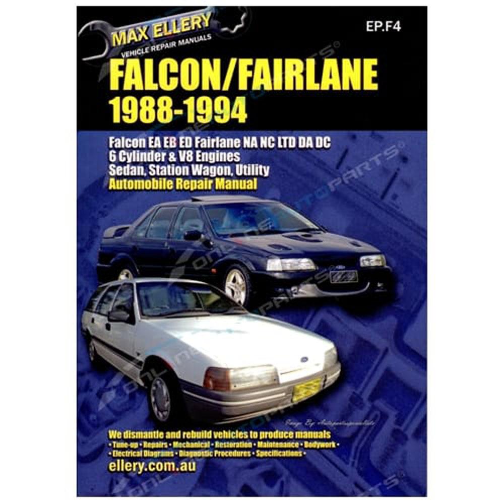 Manual de Reparo Ford Falcon EA EB ED/Fairlane NA NC 1988-1994