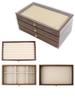 Large Capacity Walnut Jewelry Storage and Display Box